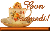 Gif animé Bon samedi tasse